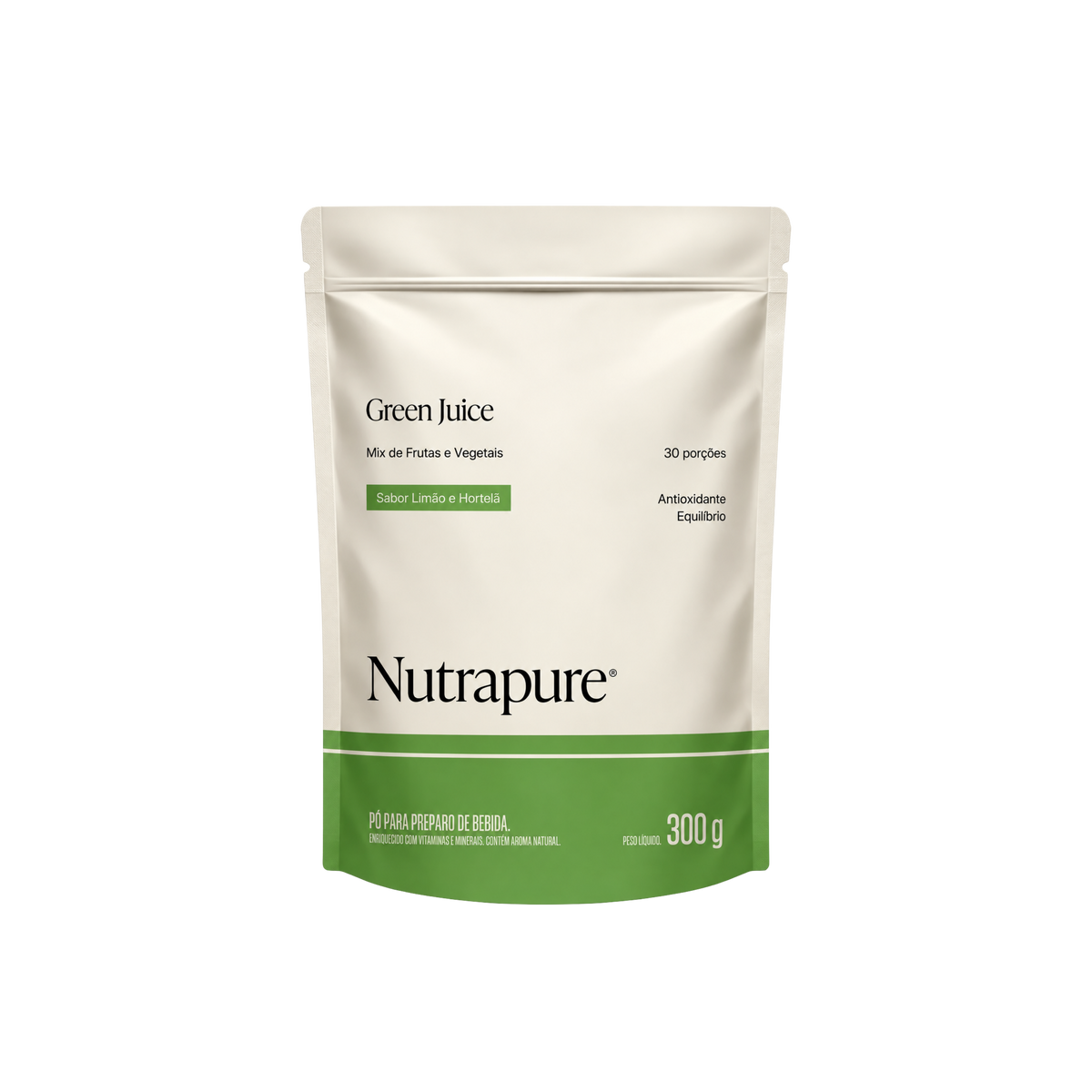 Nutrapure Green Juice 300g - Limão e Hortelã
