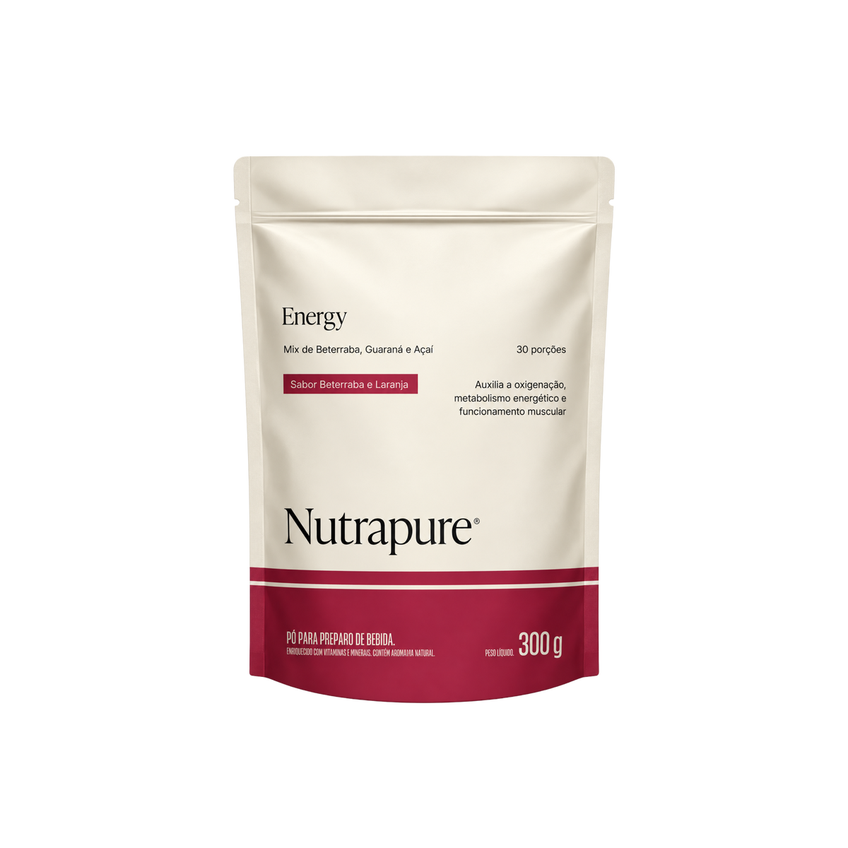Nutrapure Energy - Beterraba e Laranja 300g