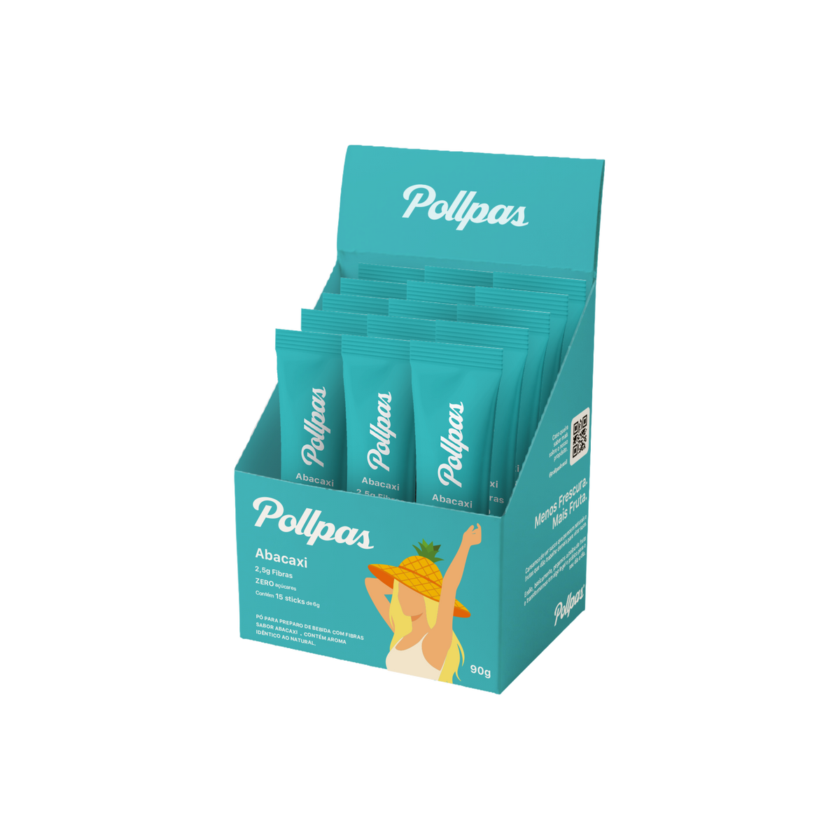 Pollpas Abacaxi 6g (15 unidades)