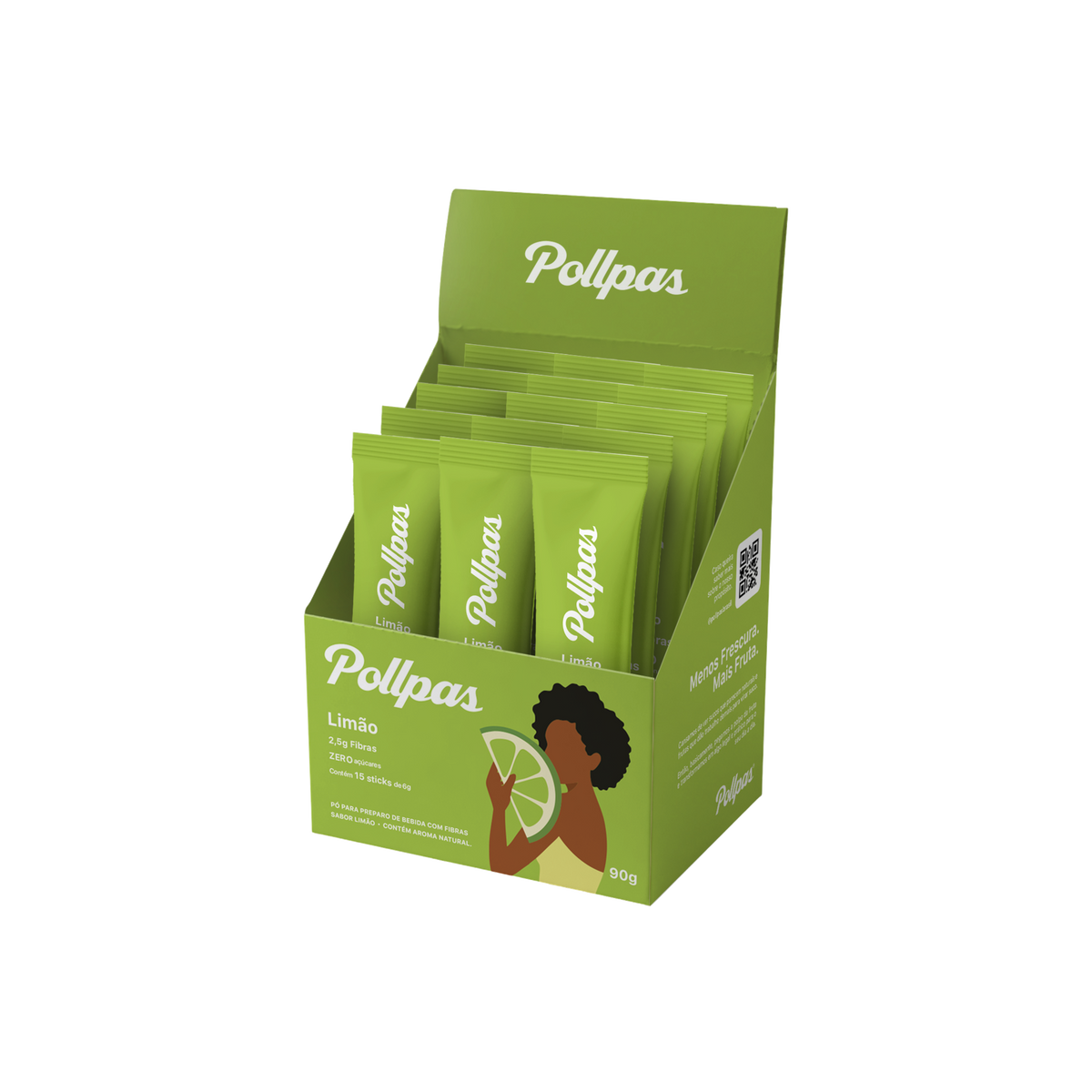 Pollpas Limão 6g (15 unidades)