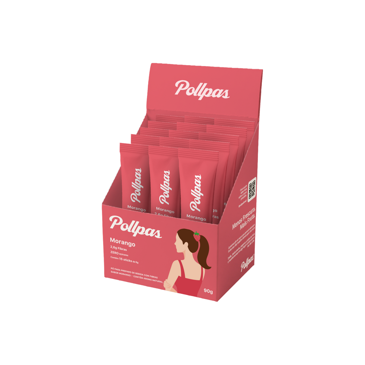 Pollpas Morango 6g (15 unidades)